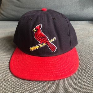 New Era St. Louis Cardinals Black and Red 59Fifty Fitted Hat